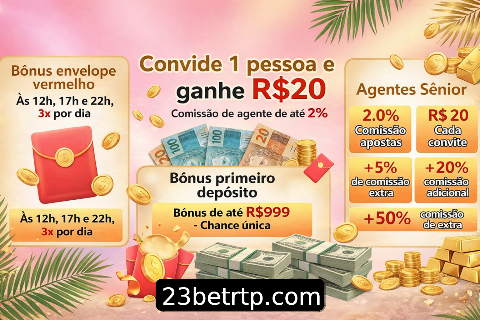 Banner do Bônus do Casino 23bet